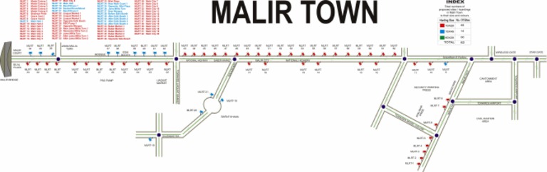 City Govt Map 2005-2011 Malir Town | PDF