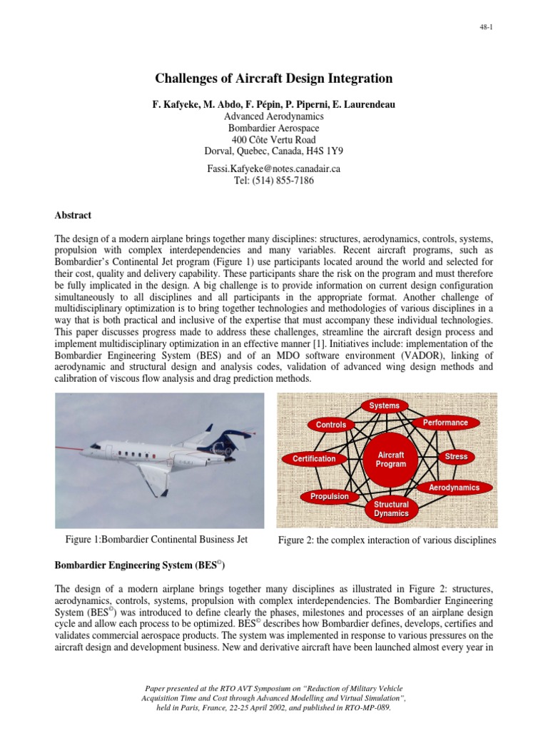 Challenges of Aircraft Design Integration | PDF | Server (Computing ...