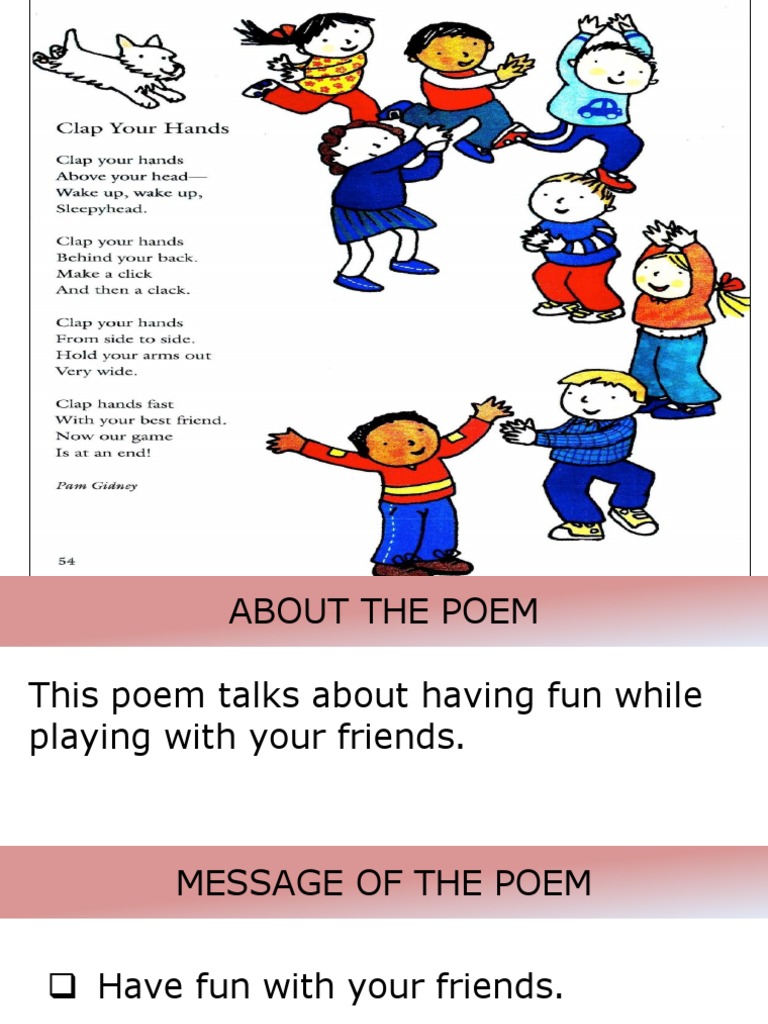 POEM 2 Clap Your Hands (KSSR Yr 4)