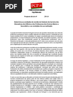 Determina condições da revisão Carreira Educadores Infância (   )