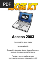 Download Access 2003 for IGCSE ICT by IGCSE ICT SN21134908 doc pdf