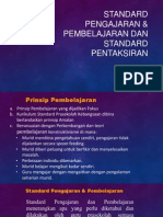 Standard Pengajaran & Pembelajaran Dan Standard Pentaksiran