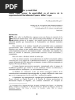 Educación Popular y Creatividad