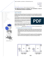 Wet Calibration - For Differential Pressure Transmitters