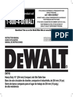 Dewalt Table Saw Dw745