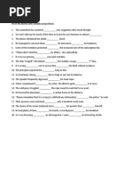 Prepositions Verbs