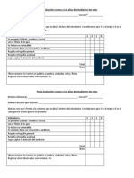 Pauta Evaluación Lectura A 1os Años de Estudiantes 4os Años