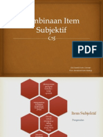 Pembinaan Item Subjektif