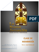 Clase de Membresía de La INP LA NUEVA JERUSALEN III