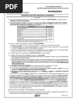 Prova Professor II 2011