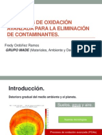 Procesos Avanzados de Oxidación para La Eliminación