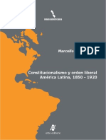 Libro. Marcelo Carmagnani. Constitucionalismo y Orden Liberal en America Latina 1850 1920