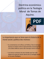 Doctrina económica-política en la Teología Moral  de Tomas