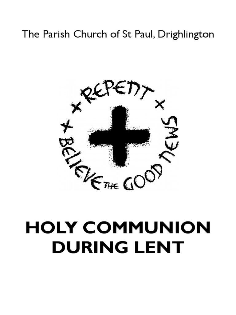 Holy Communion During Lent Eucharist Confession (Religion)