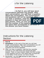 Tips for TOEFL Listening