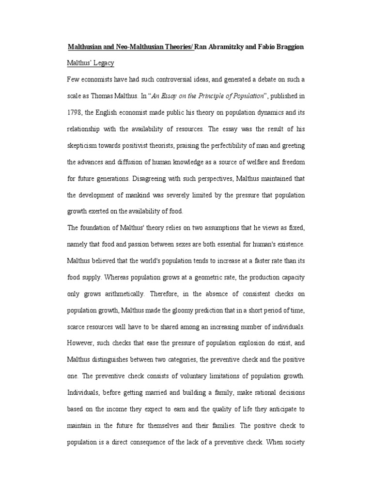 Neo-malthusian article image