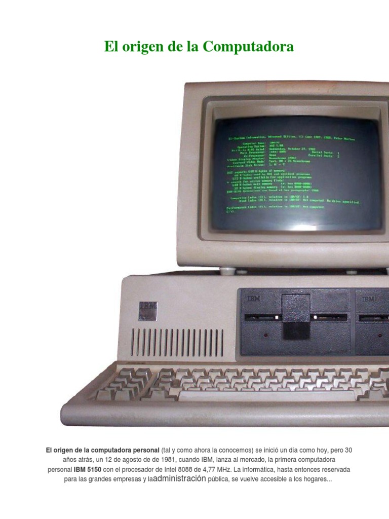 El Origen de La Computadora PDF Apple Inc. Computadoras personales