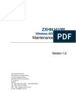 ZXHN H108L Wireless ADSL Router Maintenance Manual 03.06.13