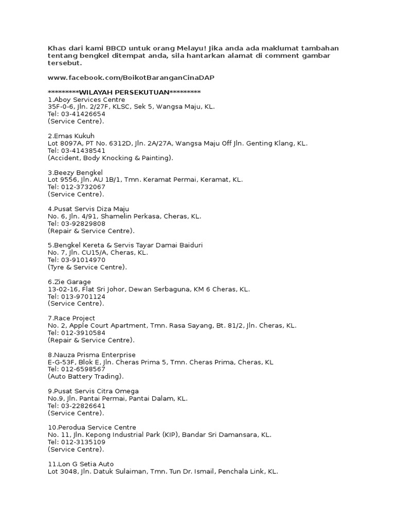 Bengkel Kereta Melayu Pdf Motor Vehicle Vehicles