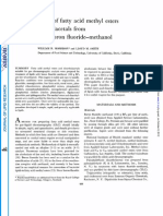 Simple Method for Preparing Fatty Acid Methyl Esters from Lipids Using Boron Fluoride