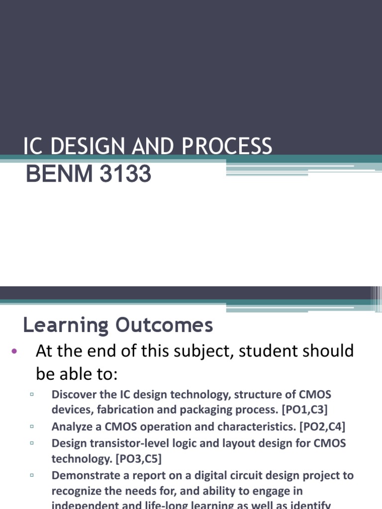Chapter 1 Introduction To IC Design PDF Integrated Circuit