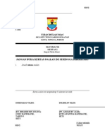 Contoh Muka Depan Ujian Bulanan Matematik 015/2