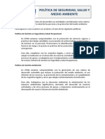 Politicas de Seguridad y Medio Ambiente ETRAI