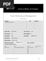 EVNT 1300 - Event Planning & Management - Thornton