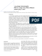 Top-Down Effects On Pelagic Heterotrophic Nanoflagellates (HNF) in A Large River (River Rhine) : Do Losses To The Benthos Play A Role?