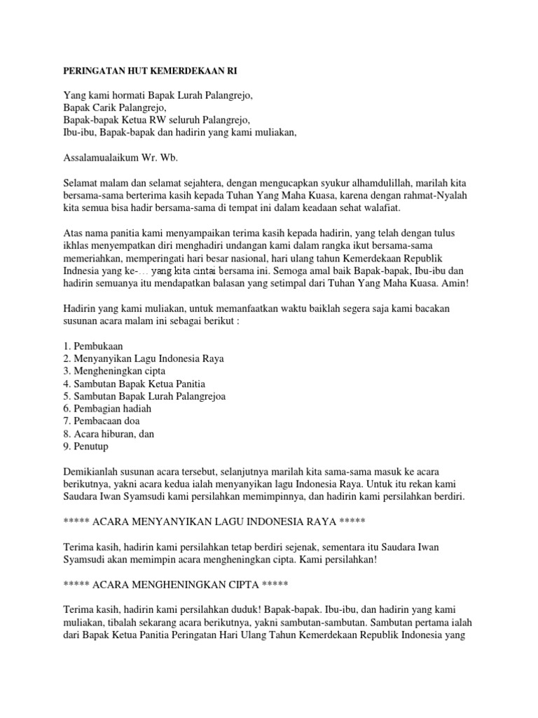 5800 Contoh Undangan Acara Hiburan Hut Ri Gratis Terbaru