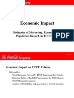 Estimates of Marketing, Economic, and Population Impact On TCCCC Sales