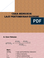 Cara Menghitung Laju Pertumbuhan Ekonomi