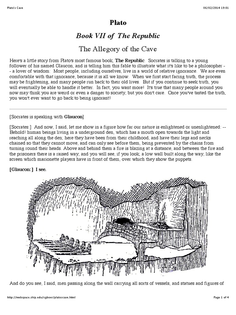 Plato's Cave | PDF | Plato | Truth