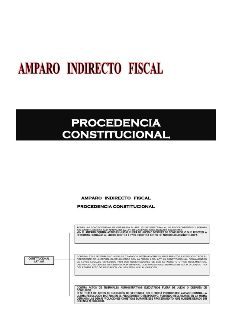 Juicio de Amparo Indirecto Fiscal en México | PDF