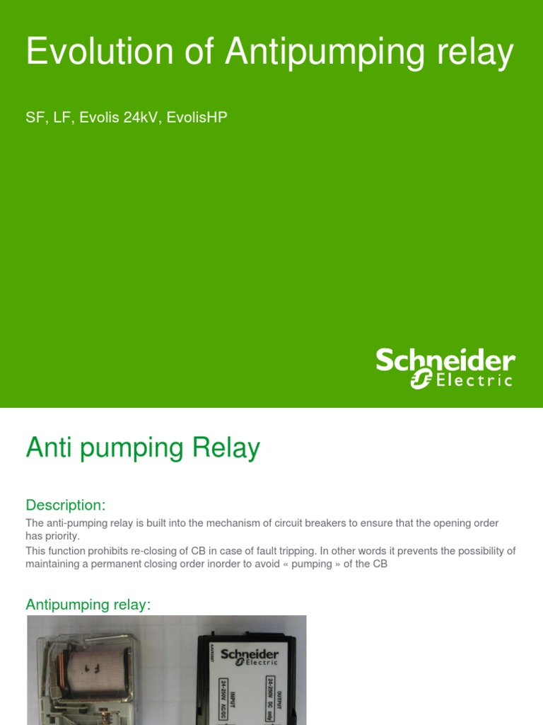 Anti-Pumping Relay Overview and Updates | PDF | Science & Mathematics