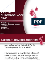 Partial Thromboplastin Test