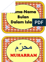 Nama Bulan Islam