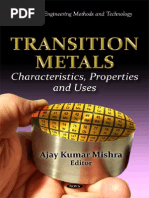 Transition Metals. Characteristics, Properties and Uses