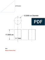 2D Design of The Biodiesel Processor Catalyst Mixer:: Material: Stainless Steel