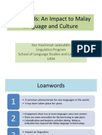 Download Loanwords An Impact to Malay Language and Culture by julayna SN21143793 doc pdf