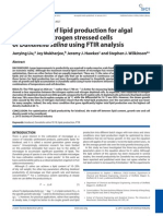 Optimization of Lipid Production for Algal