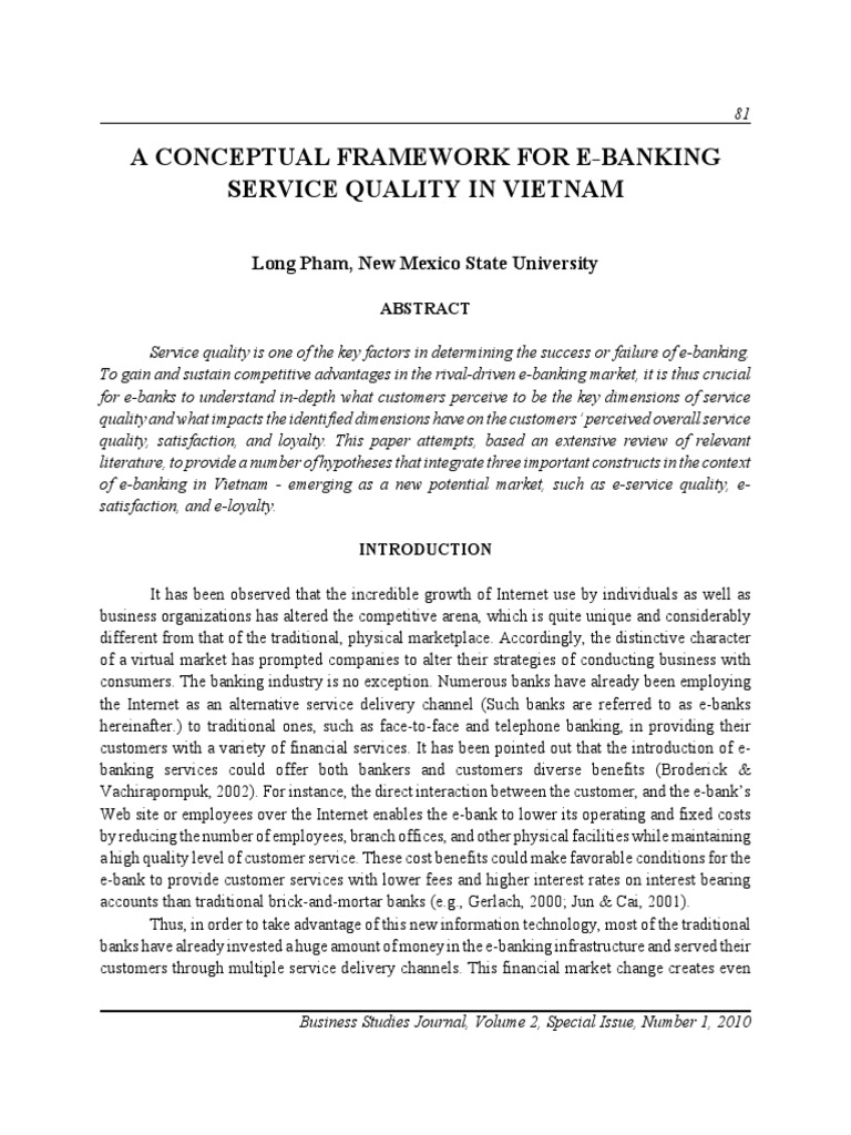 Conceptual Framework Of E Banking PDF Online Banking Banks Banking