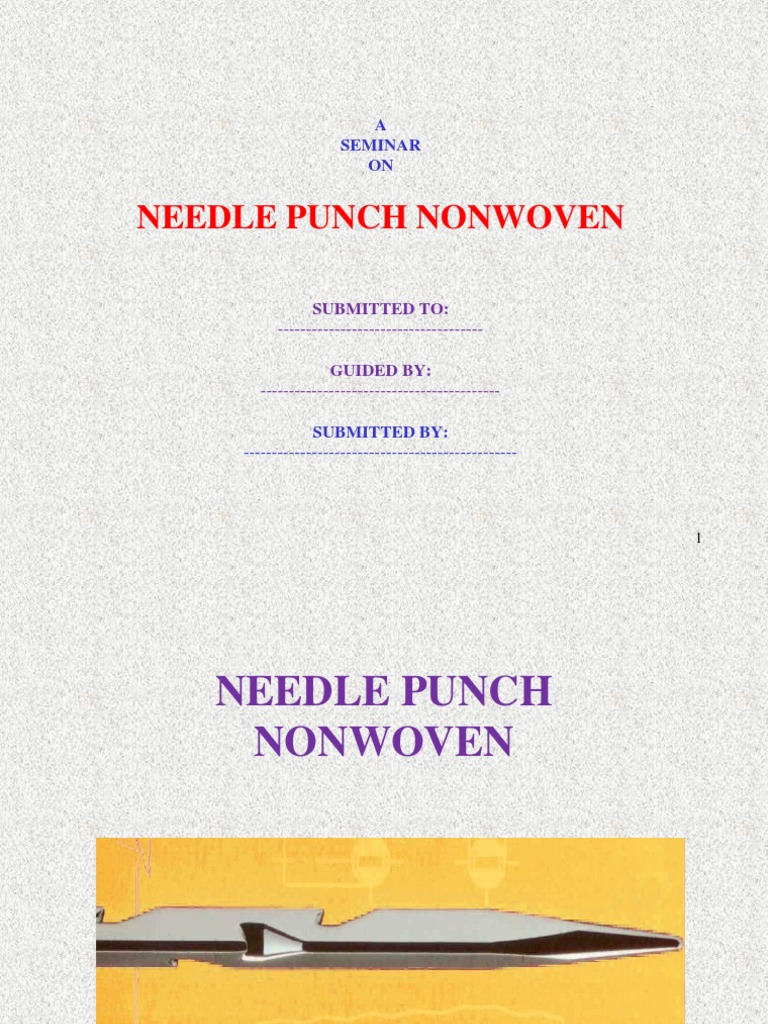 Needlepunch PPP | PDF | Nonwoven Fabric | Textiles