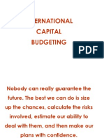 International Capital Budgeting Tools and Techniques