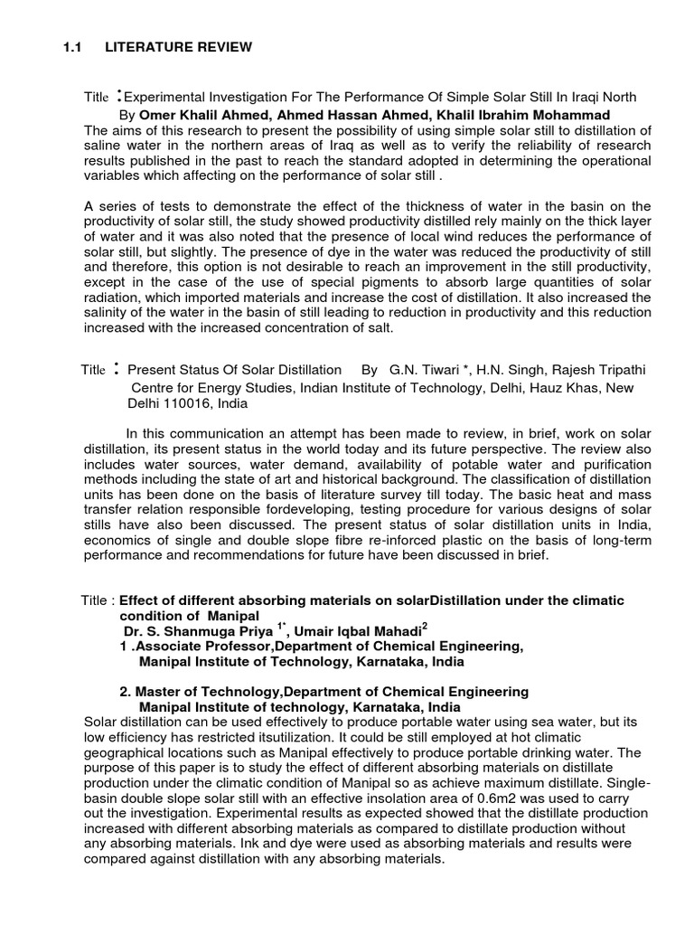 Literature review on water quality image