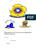 Come Join Us in Chemical Engineering Department Sriwijaya University