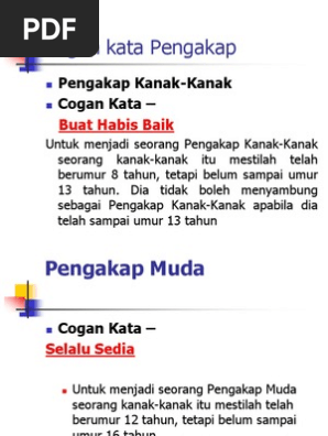 Cogan Kata Pengakap Pdf