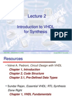 ECE 545 - Introduction to VHDL for Synthesis