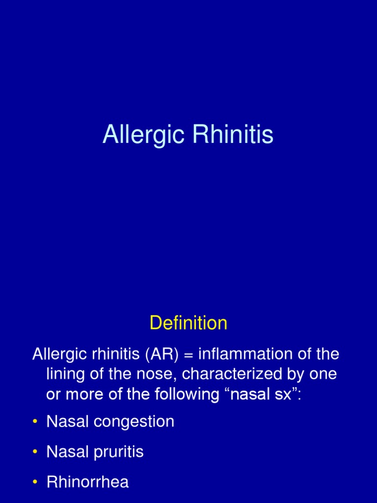 Rhinitis  Alergi  Allergy Allergen