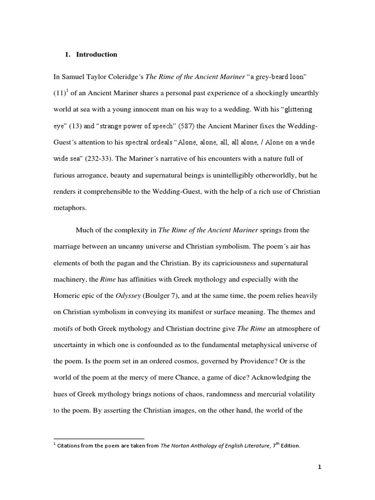 Christian Theology Rime of Ancient Mariner | PDF | Religion And Belief ...